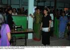 State First Lady Anupama Singh, President, Muskan Welfare Society along with Oju Welfare Chairperson Binny Yanga interacting with the trainees of three-month Tailoring Course and two-month Beauty Culture and Healthcare Course for unemployed women and girls.