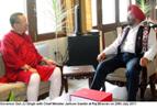 Governor Gen JJ Singh with Chief Minister Jarbom Gamlin at Raj Bhavan, Itanagar on 29th July 2011