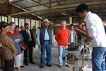 Governor along with British High Commissioner Sir Richard Stagg and dignitaries at Poma Bamboo Centre :03/04/2011