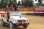 Governor Gen JJ Singh gracing as chief guest in the Republic Day celebration at Itanagar: 26/01/2011