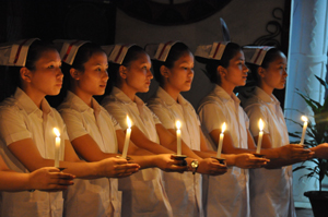 Capping ceremony of 27th batch of students of School of Nursing, RK Mission Hospital:29/06/2013