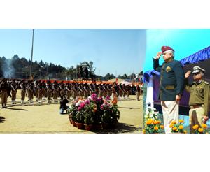 Guard of Honour on the occasion of 28th Statehood Day celebration at Indira Gandhi Park, Itanagar on 20th February 2014