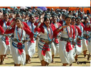 Cultural Presentation on the occasion of 28th Statehood Day celebration at Indira Gandhi Park, Itanagar on 20th February 2014