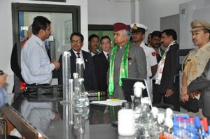 The Governor of Arunachal Pradesh Lt. Gen (Retd) Nirbhay Sharma at the National Research Centre on Yak, Dirang, West Kameng District on 28th April 2014