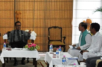 The Governor of Arunachal Pradesh Shri JP Rajkhowa at Kristi Kendra, Naharlagun on 26th September 2015 on the occasion of 567th Birth Anniversary celebration of Mahapurus Srimanta Sankardeva