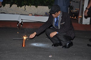 The Governor of Arunachal Pradesh Shri JP Rajkhowa participating in the Deepawali celebration at Raj Bhavan, Itanagar on 11th November 2015