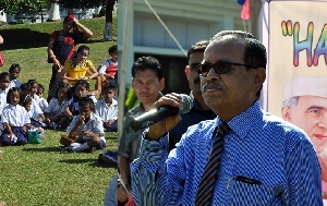 The Governor of Arunachal Pradesh Shri JP Rajkhowa addressing the children from various schools of Itanagar during the Childrens Day celebration at Raj Bhavan, Itanagar on 14th November 2015