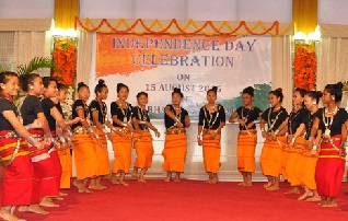 Celebration of 69th Independence day in Darbar Hall at Raj Bhawan, Itanagar.