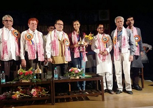 The Governor of Arunachal Pradesh Shri JP Rajkhowa inaugurated the 15th All India Cultural Festival for the deaf and felicitated Miss India Deaf- 2016, Ms Anjalika Lahon on the occasion at Guwahati on 26th March 2016.