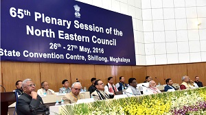 The Governor of Arunachal Pradesh Shri JP Rajkhowa attend the 65th Plenary Session of the North Eastern Council 26th -27th, 2016 State Convention Centre, Shillong, Meghalaya.