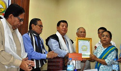 Luminous Lummer Dai Literary Award, which was to be presented by him, was presented by Smt Nani Dai, wife of Late Lummer Dai to Shri Kaling Borang, a multi-lingual writer-poet at Itanagar on 1st June 2016.