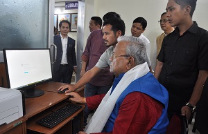 The Governor of Arunachal Pradesh Shri PB Acharya visit the Public Library at Vivek Vihar, Itanagar on 11th July 2017.