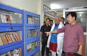 The Governor of Arunachal Pradesh Shri PB Acharya visit the Public Library at Vivek Vihar, Itanagar on 11th July 2017.